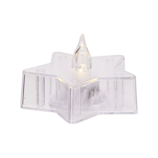 PerfectLED Led kaars | PerfectLED | 4.5 cm (Ster/Sneeuwvlok, Batterijen, Transparant) AX5392710 K151002217 - 2