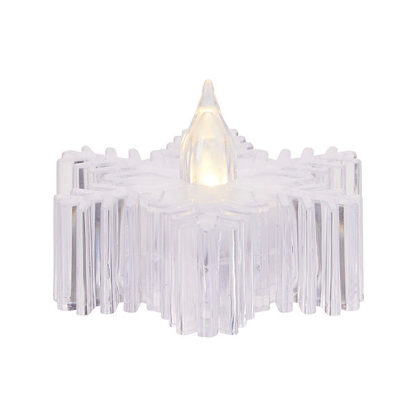 PerfectLED Led kaars | PerfectLED | 4.5 cm (Ster/Sneeuwvlok, Batterijen, Transparant) AX5392710 K151002217 - 3