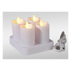 PerfectLED Led kaars | PerfectLED | 4 stuks (Bewegende vlam, Oplaadbaar, Wit) AX5393010 K151002222 - 4