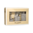 PerfectLED Led kaars | PerfectLED | 5, 6.5 en 7.9 cm | 3 stuks (Batterijen, Transparant) AEX000240 K151000983 - 3