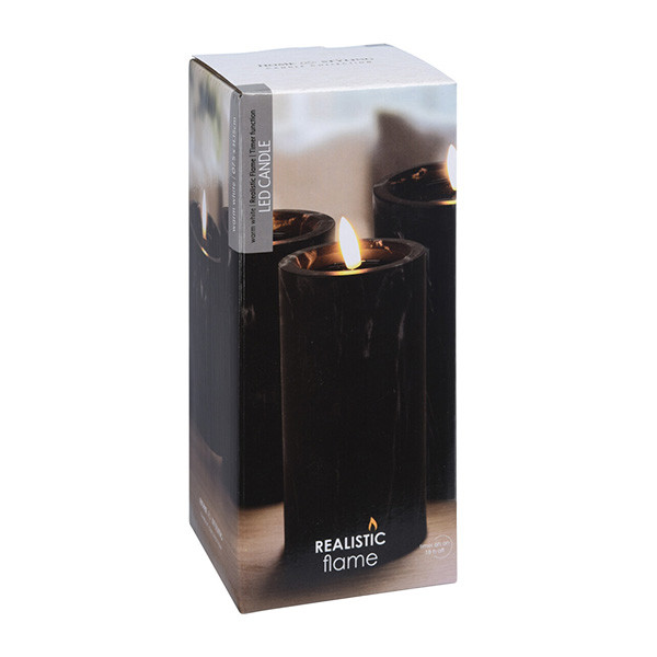 PerfectLED Led kaars | PerfectLED | 7.5 x 12.5 centimeter (Bewegende vlam, Batterijen, Timer, Zwart) AX5435720 K151000977 - 3