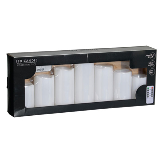 PerfectLED Led kaars | PerfectLED | 7 stuks (Batterijen, Timer, Binnen/Buiten, Afstandsbediening, Warm wit licht, Wit) AX5393220 K151002224 - 3