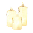 PerfectLED Led kaars | PerfectLED | 8, 10.5 en 12.5 cm | 3 stuks (Batterijen, Transparant) ANX001030 K151000984 - 2