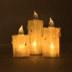 PerfectLED Led kaars | PerfectLED | 8, 10.5 en 12.5 cm | 3 stuks (Batterijen, Transparant) ANX001030 K151000984 - 2