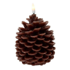 PerfectLED Led kaars | PerfectLED | Dennenappel (Bewegende vlam, Batterijen, Timer, Warm wit licht, Bruin) AX5437160 K151002229 - 1