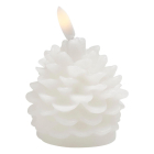 PerfectLED Led kaars | PerfectLED | Dennenappel (Bewegende vlam, Batterijen, Timer, Warm wit licht, Wit) AX5438800 K151002232 - 1