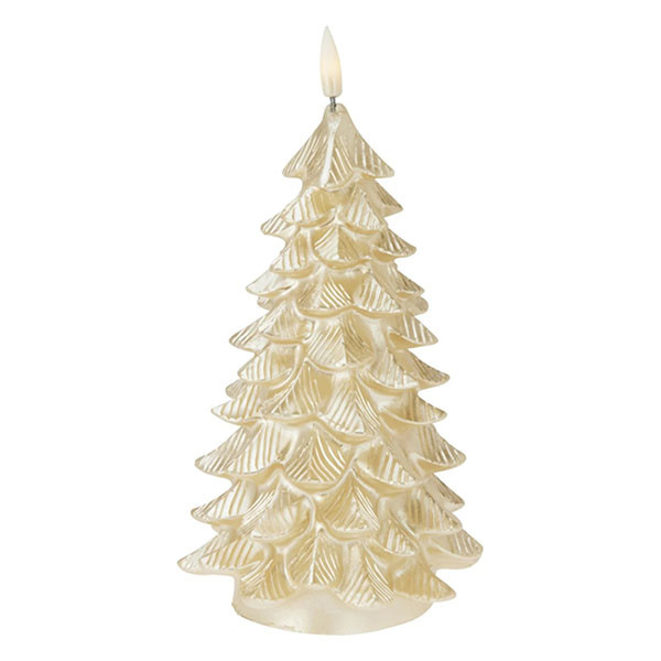 PerfectLED Led kaars | PerfectLED | Kerstboom (Bewegende vlam, Batterijen, Timer, Warm wit licht, Goud) AX5438500 K151002230 - 1