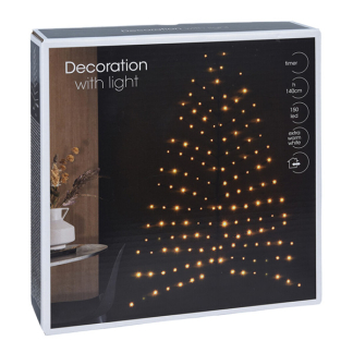 PerfectLED Led kerstboom | PerfectLED | 1.4 meter (150 leds, Muurdecoratie, Timer, Binnen/Buiten) AXF205840 K151001020 - 5