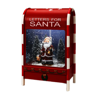PerfectLED Led kersttafereel brievenbus | PerfectLED | 25 x 15 x 40 cm (Bewegend, Muziek, Batterijen, USB) XX8324150 K151001001