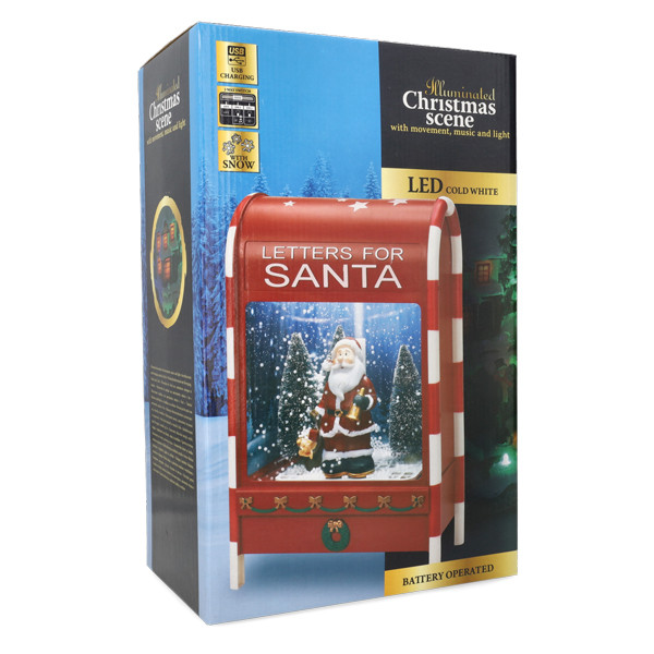 PerfectLED Led kersttafereel brievenbus | PerfectLED | 25 x 15 x 40 cm (Bewegend, Muziek, Batterijen, USB) XX8324150 K151001001 - 5