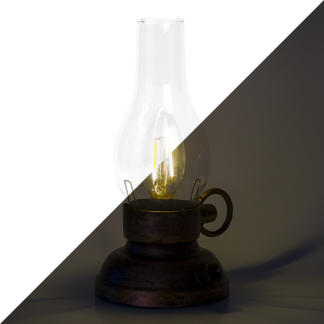 PerfectLED Led lantaarn | PerfectLED | 20.5 cm (Glas/metaal, Batterijen, Retro, Binnen) XX8110930 K151000766 - 1