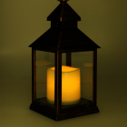 PerfectLED Led lantaarn met kaars | PerfectLED | 23 cm (Timer, Batterij, Binnen/Buiten, Koper) ANX000120 K151001006 - 3