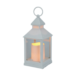 PerfectLED Led lantaarn met kaars | PerfectLED | 23 cm (Timer, Batterij, Binnen/Buiten, Wit) ANX000100 K151001008 - 1