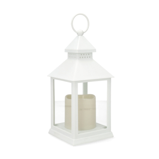 PerfectLED Led lantaarn met kaars | PerfectLED | 23 cm (Timer, Batterij, Binnen/Buiten, Wit) ANX000100 K151001008 - 2