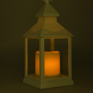 PerfectLED Led lantaarn met kaars | PerfectLED | 23 cm (Timer, Batterij, Binnen/Buiten, Wit) ANX000100 K151001008 - 3
