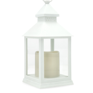 PerfectLED Led lantaarn met kaars | PerfectLED | 23 cm (Timer, Batterij, Binnen/Buiten, Wit) ANX000100 K151001008 - 1