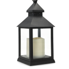 PerfectLED Led lantaarn met kaars | PerfectLED | 23 cm (Timer, Batterij, Binnen/Buiten, Zwart) ANX000110 K151001007