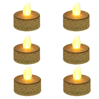 PerfectLED Led waxinelichtje | PerfectLED | 6 stuks (Batterijen, Goud) AX5990600 K151000980 - 2