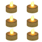 PerfectLED Led waxinelichtje | PerfectLED | 6 stuks (Batterijen, Goud) AX5990600 K151000980 - 2