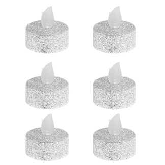 PerfectLED Led waxinelichtje | PerfectLED | 6 stuks (Batterijen, Zilver) AX5990620 K151000981 - 1