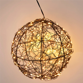PerfectLED Lichtbol kerst | PerfectLED | Ø 18 cm (200 leds, Timer, Metaal, Binnen/Buiten) AMZ141010 K151001011