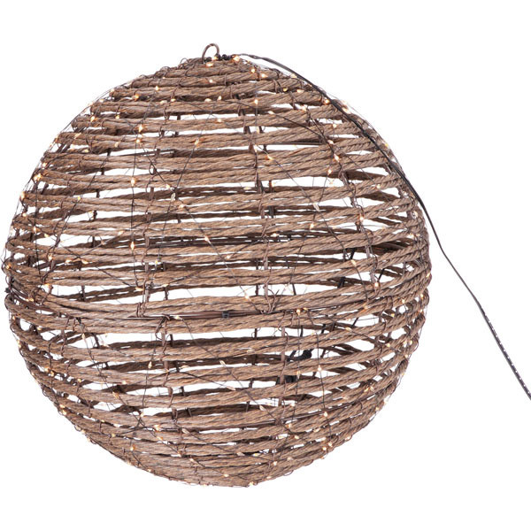 PerfectLED Lichtbol kerst | PerfectLED | Ø 25 cm (300 leds, Timer, Warm wit, Kunststof/ijzer, Binnen/Buiten, Bruin) AMZ202220 K151002184 - 1