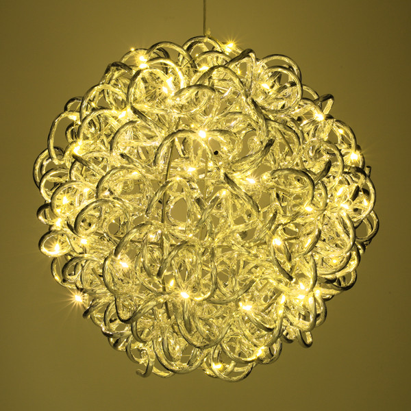 PerfectLED Lichtbol kerst | PerfectLED | Ø 30 cm (100 leds, Warm wit, Timer, Binnen/Buiten, Zilver) AMZ130300 K151001018 - 2