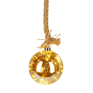 PerfectLED Lichtbol kerst | PerfectLED | 12 cm (10 leds, Batterijen, Twinkelend, Timer, Bruin, Binnen) AAB200040 K151001003 - 3
