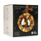 PerfectLED Lichtbol kerst | PerfectLED | 12 cm (10 leds, Batterijen, Twinkelend, Timer, Bruin, Binnen) AAB200040 K151001003 - 5