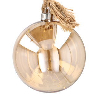 PerfectLED Lichtbol kerst | PerfectLED | 15 cm (10 leds, Batterijen, Timer, Bruin, Binnen) AAB200050 K151001004 - 1