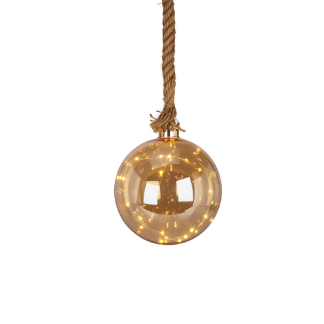 PerfectLED Lichtbol kerst | PerfectLED | 20 cm (20 leds, Batterijen, Timer, Bruin, Binnen) AAB200060 K151001005 - 1