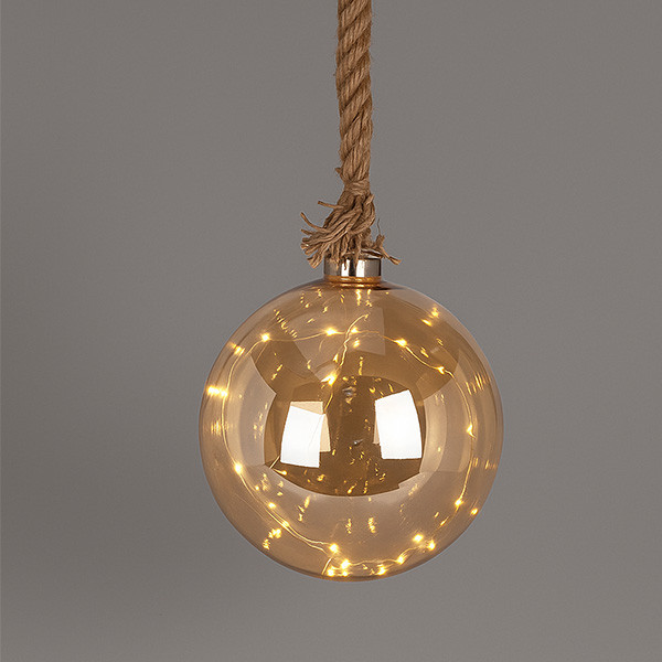 PerfectLED Lichtbol kerst | PerfectLED | 20 cm (20 leds, Batterijen, Timer, Bruin, Binnen) AAB200060 K151001005 - 4