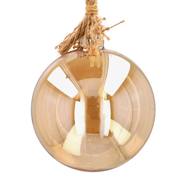 PerfectLED Lichtbol kerst | PerfectLED | 20 cm (20 leds, Batterijen, Timer, Bruin, Binnen) AAB200060 K151001005 - 1