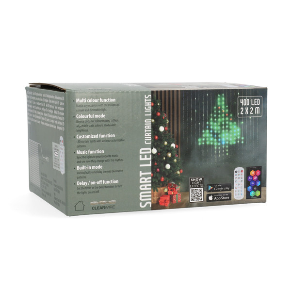 PerfectLED Lichtgordijn met app | PerfectLED | Multi Action | 2 x 2 meter (400 led, Designs, Gekleurd, Binnen) AGB100000 A151200181 - 4