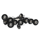 Lichtsnoer | PerfectLED | 7.5 meter (10 leds, Warm wit, Binnen/Buiten)