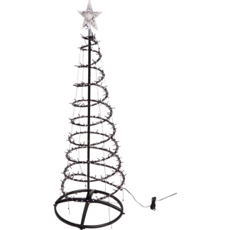PerfectLED Metalen kerstboom met verlichting | PerfectLED | 1.5 meter (524 leds, 15 lichtfuncties, Watervaleffect, Binnen/Buiten) AGL002140 K151002146