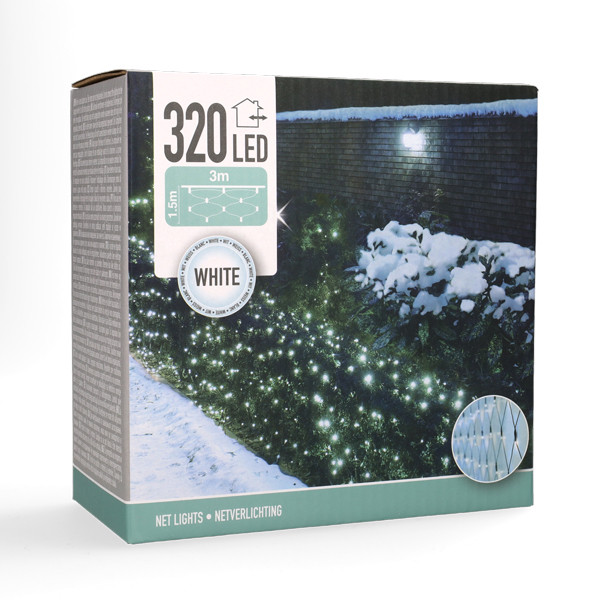PerfectLED Netverlichting multi action | 3 x 1.5 meter (320 leds, Binnen/Buiten, Koud wit) AX8400310 A151200192 - 7