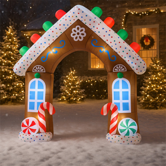 PerfectLED Opblaasbaar peperkoekhuis | PerfectLED | 290 x 270 cm (Led, Binnen/buiten) DIF000170 K151001021 - 3