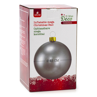 PerfectLED Opblaasbare kerstbal | PerfectLED | Ø 45 centimeter (Zilver, Binnen/Buiten) 491030240 K151000751 - 3