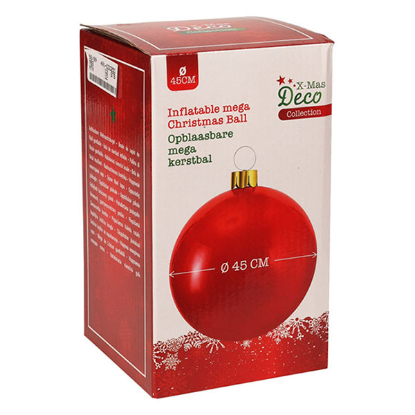 PerfectLED Opblaasbare kerstbal | PerfectLED | Ø 45 cm (Rood, Binnen/Buiten) 491030250 K151000752 - 3