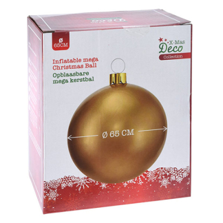 PerfectLED Opblaasbare kerstbal | PerfectLED | Ø 65 centimeter (Goud, Binnen/Buiten) 491030270 K151000753 - 3