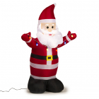 Opblaasbare kerstman | 190 centimeter (LED, Binnen/Buiten)