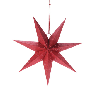 PerfectLED Papieren kerstster | Ø 45 cm (7-punts, Geperforeerd, Rood) A64103320 K151001049 - 1