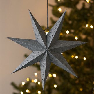 PerfectLED Papieren kerstster | Ø 45 cm (7-punts, Geperforeerd, Zilver) A64103310 K151001048 - 2