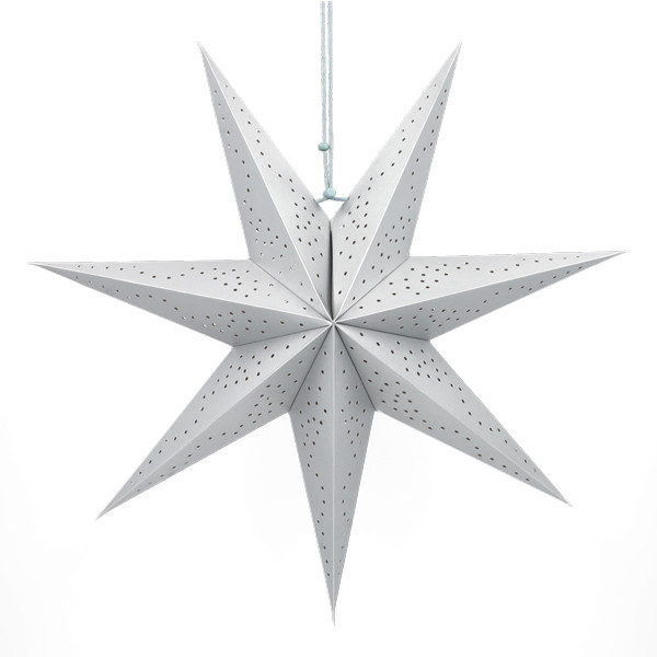 PerfectLED Papieren kerstster | PerfectLED | Ø 45 cm (Geperforeerd, Binnen, Zilver) A64103310 K151001048 - 1