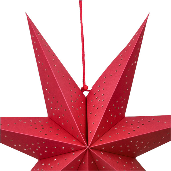 PerfectLED Papieren kerstster | PerfectLED | Ø 45 cm (Geperforeerd, Rood) A64103320 K151001049 - 2