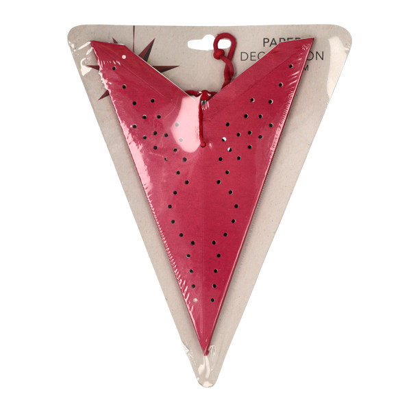 PerfectLED Papieren kerstster | PerfectLED | Ø 45 cm (Geperforeerd, Rood) A64103320 K151001049 - 4