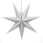 Papieren kerstster | PerfectLED | Ø 45 cm (Geperforeerd, Zilver)