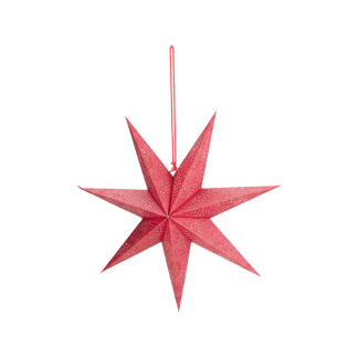 PerfectLED Papieren kerstster | PerfectLED | Ø 45 cm (Glitter, Geperforeerd, Binnen, Rood) A64201150 K151002111