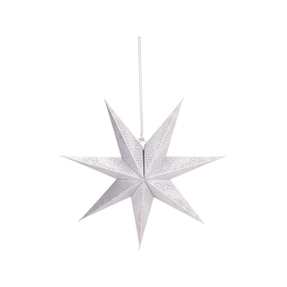PerfectLED Papieren kerstster | PerfectLED | Ø 45 cm (Glitter, Geperforeerd, Binnen, Zilver) A64201120 K151002108